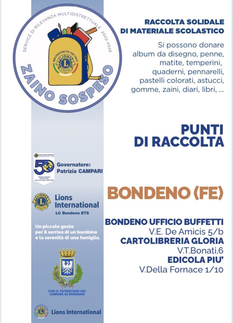 Raccolta materiale scolastico 